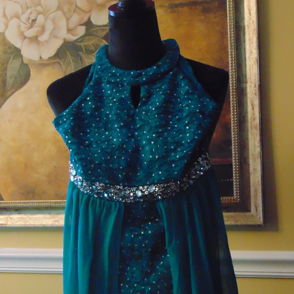 Speechless Girls, Party Green Sequin, Size 12